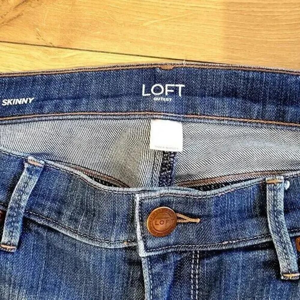 The Loft Modern Skinny Denim Jeans Size 10 - Picture 5 of 6